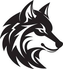 Roaming Royalty Wolf Logo Shadowed Sentinel Wolf Symbol