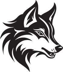 Alphas Anthem Wolf Emblem Design Fierce Night Hunter Wolf Symbol