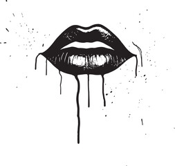 Sublime Smile Lip Insignia Kissable Charm Lips Badge