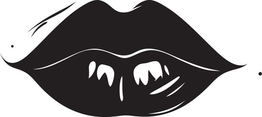Femme Finesse Lips Logo Icon Luscious Whisper Woman Lips Emblem
