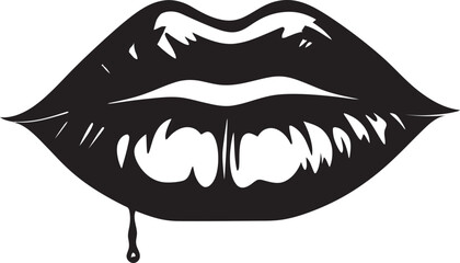 Subtle Seduction Lips Badge Femme Finesse Lips Logo Icon