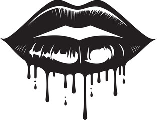 Sensual Silhouettes Lip Vector Designs Empowered Elegance Womans Lips Logos