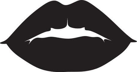Ethereal Elegance Vector Lip Logos Pouty Perfection Lip Icon Showcase