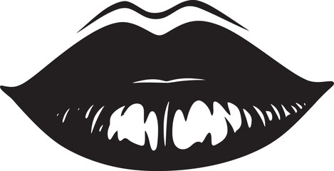 Seductive Elegance Vector Lip Logos EmpowerHer Emblem Womans Logo Vector Design