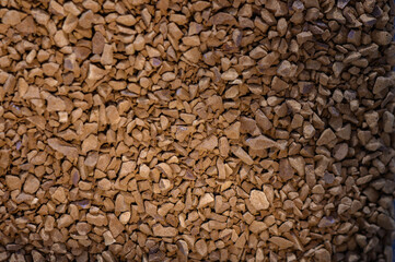 instant coffee granulated poured top view 9