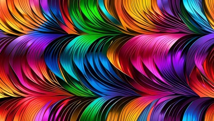 Naklejka premium Rainbow Foil