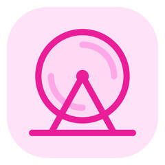 Editable hamster wheel vector icon. Veterinary, animal, pet care, pet shop. Part of a big icon set family. Perfect for web and app interfaces, presentations, infographics, etc