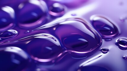 rool water drops background on purple