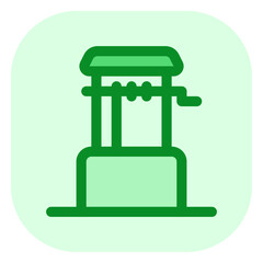 Editable water well vector icon. Water source, rural, structure. Part of a big icon set family. Perfect for web and app interfaces, presentations, infographics, etc