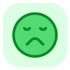 Editable frown, sad expression emoticon vector icon. Part of a big icon set family. Part of a big icon set family. Perfect for web and app interfaces, presentations, infographics, etc