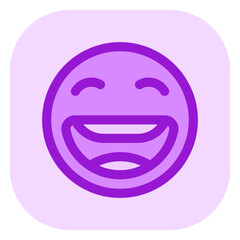 Editable happy smile expression emoticon vector icon. Part of a big icon set family. Part of a big icon set family. Perfect for web and app interfaces, presentations, infographics, etc