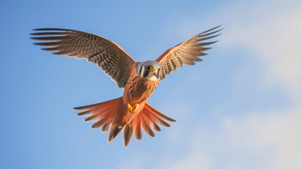 American kestrel (Falco sparverius) in flight. generative ai - obrazy, fototapety, plakaty