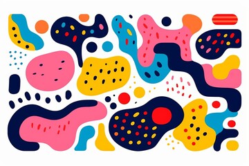 Pattern with monsters colorful illustrations