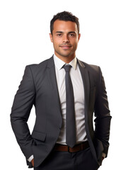 Fototapeta premium Success business manager consultant agency broker adviser transparent background