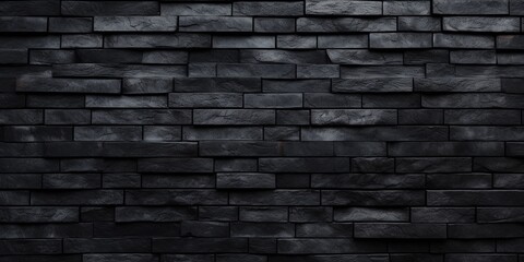  black brick wall, dark background for design, Texture of a black painted brick wall as a background or wallpaper.