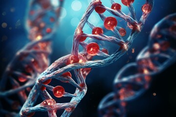 Telomeres shorten with aging, causing DNA damage and reducing lifespan. Generative AI