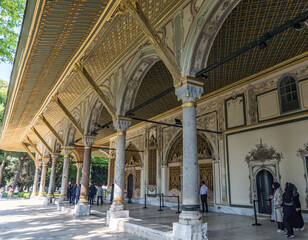 Topkapi Palace's Divan Council Chambers in Istanbul, Turkey.