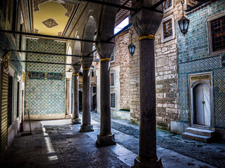 Topkapi Palace's Harem in Istanbul, Turkey.