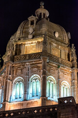Catedral de Toledo, Iluminada de noche, España