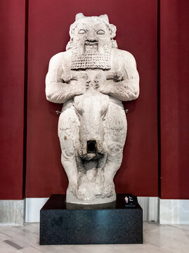 Statue of Bes at Istanbul Archaeological Museum in Istanbul, Turkey.