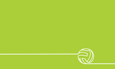 Great editable vector background design of volleyball lineart suit for any digital and print graphic mockup and template	