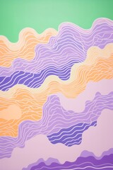 An abstract illustration with beautiful pastel colors. Generative AI. 