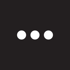 Three dots icon, menu icon