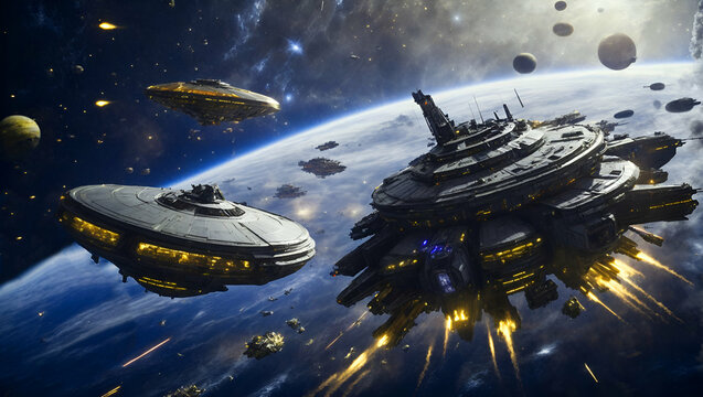 beauty of a free space battle unlike any other, as two vastly different races fight for dominance in the vast expanse of the universe.