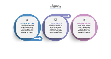 Business data visualization. arrow timeline infographic icons designed for abstract background template