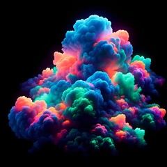 Colorful Smoke Rising