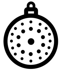 Christmas ball icon isolate on white    background vector illustration