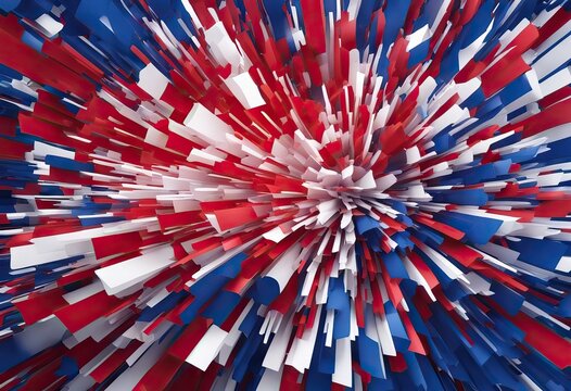 Patriotic Red White and Blue Explosion Background stock photoRed, Blue, Backgrounds, Color, France