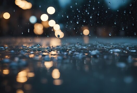 Rain water drop falling to the floor in rainy season stock photo Rain Backgrounds Street