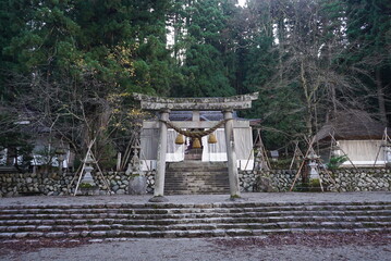 Fototapeta na wymiar Temple Japan in Shirakawago