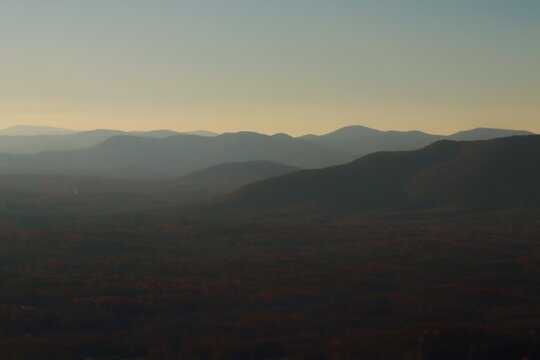 sunrise in the mountains