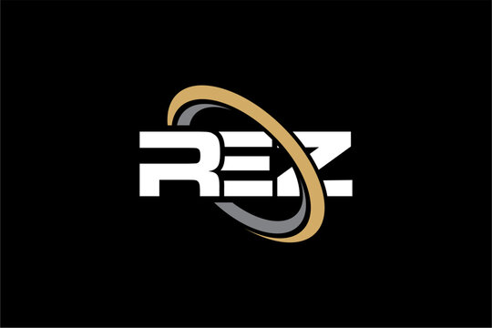 REZ creative letter logo design vector icon illustration