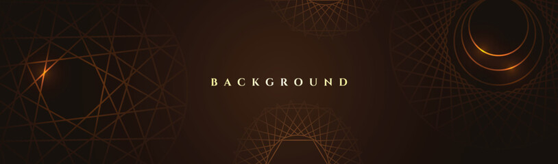 A modern background design with geometric shaped lines. Line art modern background vector design.
