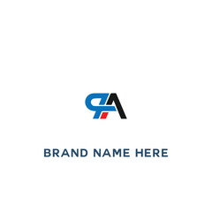 PA P A letter logo design. Initial letter PA linked circle uppercase monogram logo white color. PA logo, P A design. PA, P A