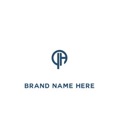 Fototapeta premium PA P A letter logo design. Initial letter PA linked circle uppercase monogram logo white color. PA logo, P A design. PA, P A