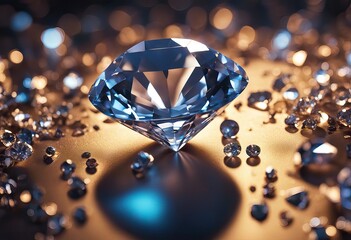 Diamond Facets Closeup as a Background stock photoDiamond - Gemstone, Backgrounds, Precious Gem, Close-up