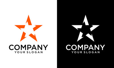 Creative abstract stars with v letter modern logo icon symbol golden color graphic design element