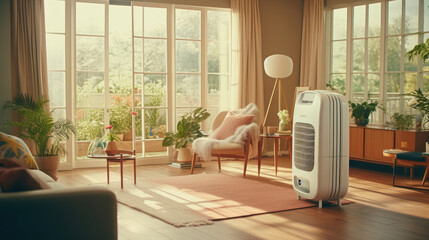 Fototapeta premium An air purifier in the living room