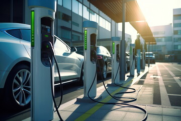  Electric car charging station