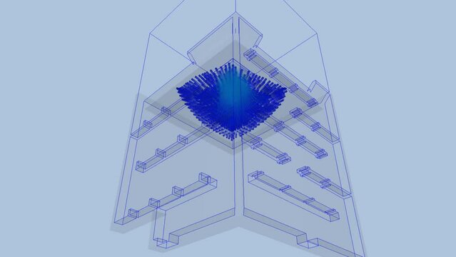 CFD simulation Computational fluid dynamics - Playing box airflow simulation