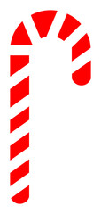 candy cane Flat Icon Illustration