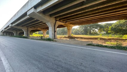 Picture of road and concrete bridge