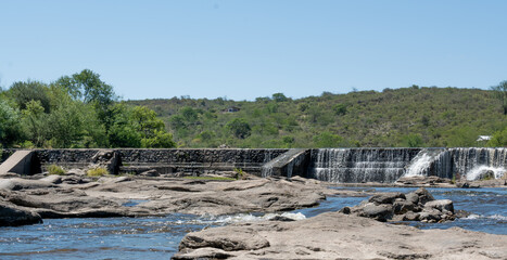 La Juntura River in Cosquín, Córdoba, Argentina.