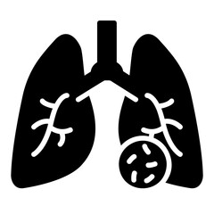 tuberculosis glyph icon