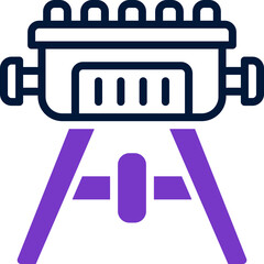 barbeque icon. vector mixed icon for your website, mobile, presentation, and logo design.