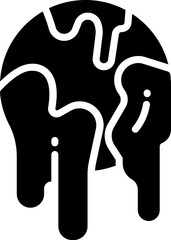 climate change icon. vector glyph icon for your website, mobile, presentation, and logo design.